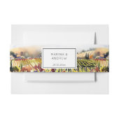 Bandeau De Faire-part Vignoble Napa Valley aquarelle mariage (Devant Example)