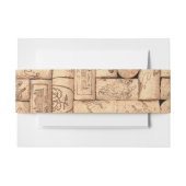 Bandeau De Faire-part Vin Corks Belly Bands (Devant Example)
