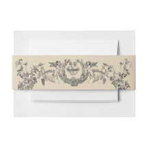 Vintage frontière baroque Rococo avec les coeurs