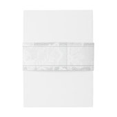 Bandeau De Faire-part Vintage White Lace Wedding (Dos Example)