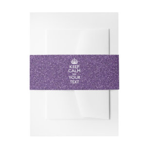 Bandeau De Faire-part Violet comme garder le CALME et avoir votre texte
