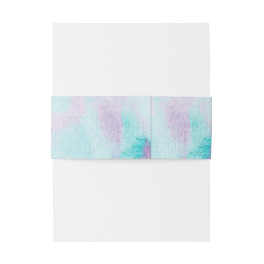 Bandeau De Faire-part Violet Turquoise Bleu Dendrobium Mariage orchidée (Dos Example)