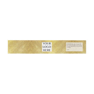 Bandeau De Faire-part Votre logo Gold Shampoo Bar Soap Band Envelopper