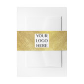 Bandeau De Faire-part Votre logo Gold Shampoo Bar Soap Band Envelopper (Devant example)