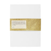 Bandeau De Faire-part Votre logo Gold Shampoo Bar Soap Band Envelopper (Dos Example)