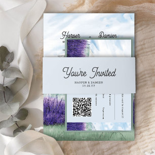 Bandeau De Faire-part Vous êtes invités Simple Moderne Mariage Bleu