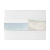 Bandeau De Faire-part Watercolor Coastal New England Wedding (Dos exemple)