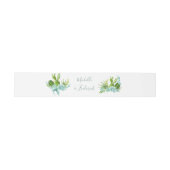 Bandeau De Faire-part Watercolor Desert Cactus Succulents Mariage (Plat)