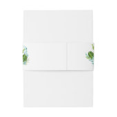 Bandeau De Faire-part Watercolor Desert Cactus Succulents Mariage (Dos Example)