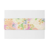 Bandeau De Faire-part Watercolor Floral Garden Party (Dos exemple)