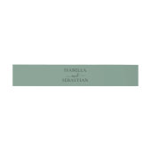 Bandeau De Faire-part Wedding Cadet Blue Green (Plat)