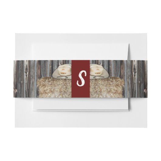Bandeau De Faire-part Western Cowboy Barn (Devant Example)