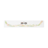 Bandeau De Faire-part Whimsical Forest Raccoons Rustic Mariage (Plat)