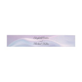Bandeau De Faire-part Whispers of Silk : Dreamy Pastel Waves Pink Blue (Plat)