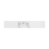 Bandeau De Faire-part White 3 Floral Initials Wedding (Plat)
