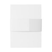 Bandeau De Faire-part White 3 Floral Initials Wedding (Dos Example)