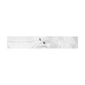 Bandeau De Faire-part White Rustic Woodgrain Texture Chic Mariage d'hive (Plat)