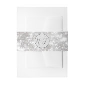 Bandeau De Faire-part White Snowflakes Winter Wonderland Mariage (Devant example)