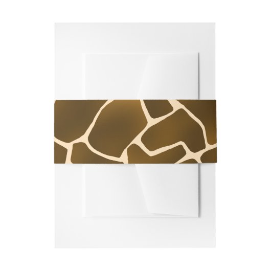 Bandeau De Faire-part Wild Safari Natural Giraffe Imprimer (Devant example)