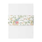 Bandeau De Faire-part Wildflower Monogram Wedding  (Dos Example)