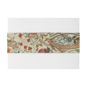 Bandeau De Faire-part William Morris Acanthus Broderie Motif Floral (Dos exemple)