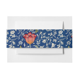 Bandeau De Faire-part William Morris Medway Floral bleu