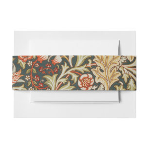 Bandeau De Faire-part William Morris Trent Garden Flower Classic Botanic