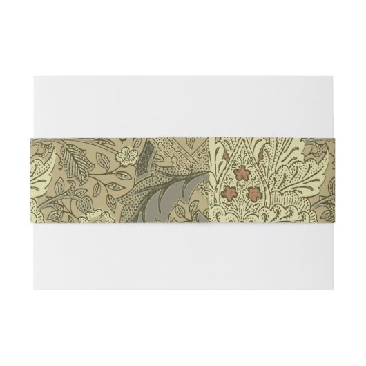 Bandeau De Faire-part William Morris Windrush Motif de fond d'écran (Dos exemple)