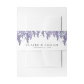 Bandeau De Faire-part Wisteria Dusty Purple Mariage d'aquarelle (Devant example)