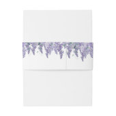 Bandeau De Faire-part Wisteria Dusty Purple Mariage d'aquarelle (Dos Example)