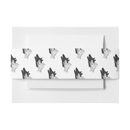 Bandeau De Faire-part Wolf Silhouette (Devant Example)