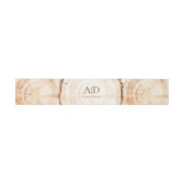 Bandeau De Faire-part Woodland Wedding tree Bark Monogram Custom (Plat)