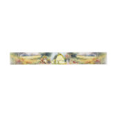 Bandeau d'invitation de grange jaune d'été (Plat)