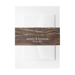 Bandeau d'invitation Lumières de Bois & Guirlandes