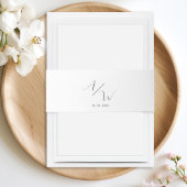 Bandeau d'invitation monogramme