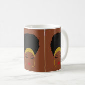 Bandeau et mug Afro Puff (Devant droit)