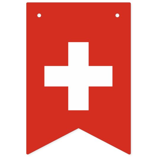 Bandeau publicitaire pour le drapeau suisse (Deuxième drapeau)