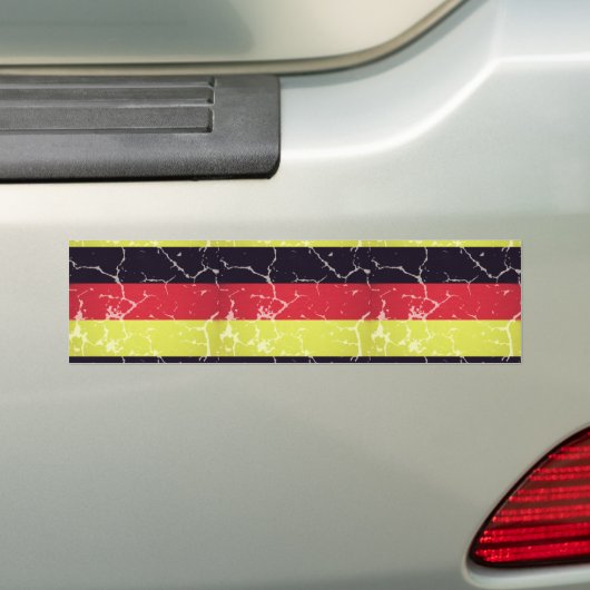 Bandeira Alemanha Envelhecida Bumpersticker (Op auto)