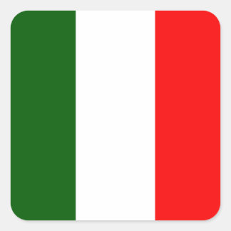 Bandeira da Itália Vierkante Sticker