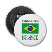 Bandeira do Brasil e Brasil Button Flesopener (Voorkant)