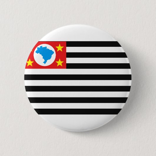 Bandeira São Paulo Ronde Button 5,7 Cm (Voorkant)