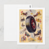  banden AD - Dunlp banden Briefkaart (Voorkant / Achterkant)