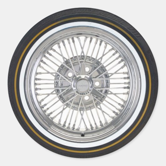 Banden Ronde Sticker (Voorkant)