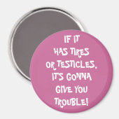 Banden & testikels Trouble Magnet Magneet (Voorkant / Achterkant)