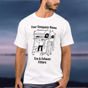 Banden & Uitlaat Fitters Cartoon T-Shirt