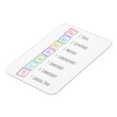 Banden van de Scale Solfeggio Musical Baby Blocks Magneet (Linkerzijde)