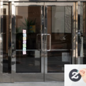 Banden van de Scale Solfeggio Musical Baby Blocks Raamsticker (Kantoordeur)