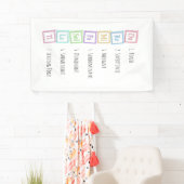 Banden van de Scale Solfeggio Musical Baby Blocks Spandoek (Insitu)