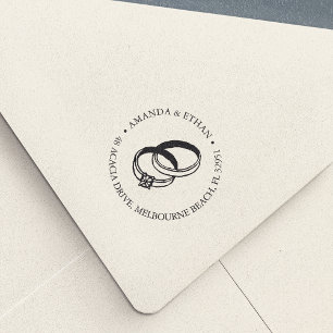 Banden voor bruiloft   Retouradres Zelfinktende Stempel