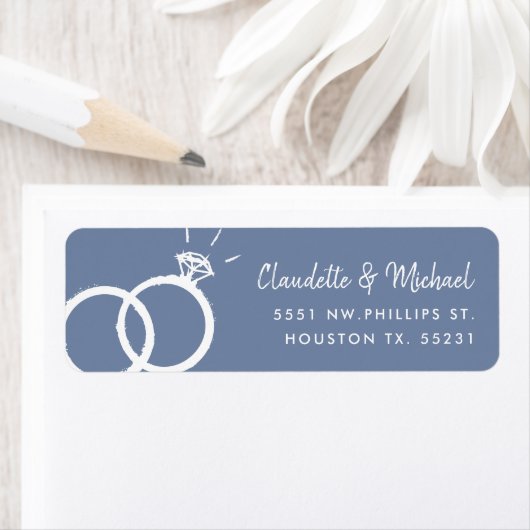 Banden voor bruiloft + script | Stuurblauw Etiket (Insitu)